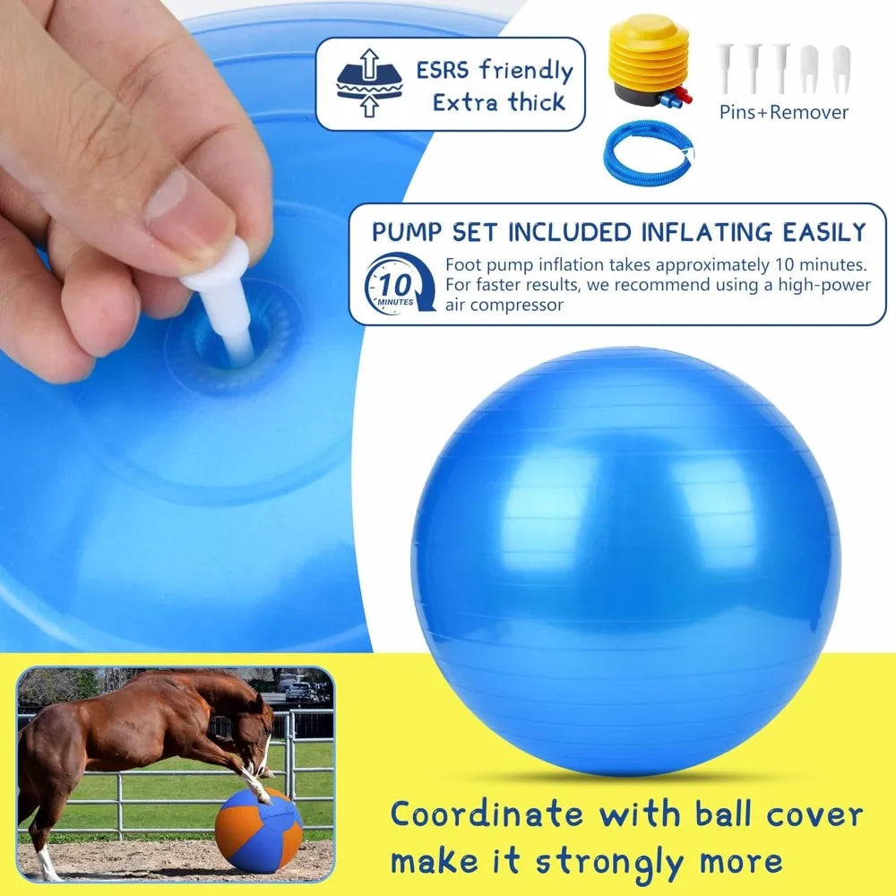 Herding Ball for Dogs - 18" Herding Ball, Dog Agility Equipment for Australian/German Shepherd Collie, Toys for Christmas/Birthd