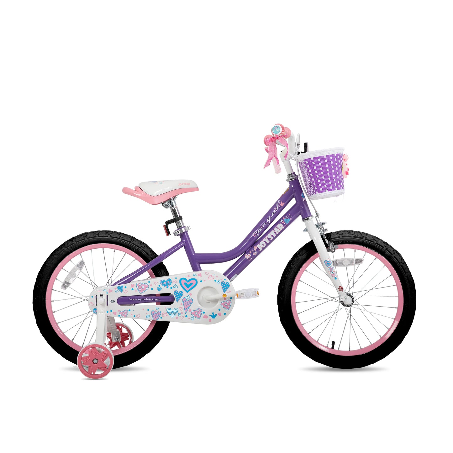 JOYSTAR Bike for 2-13 Years Kids, 12-20 Inch Kids Bike with Training Wheels & Basket, 20 24 Inch Girls Bicycle with Kickstand