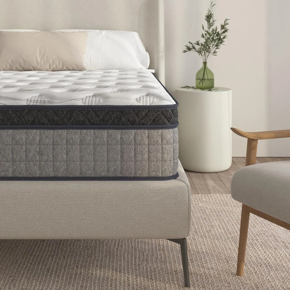 10 Inch Memory Foam Mattress in a Box – Cooling Gel, Medium Firm Support, CertiPUR-US & Oeko-TEX Certified, Pressur Relief