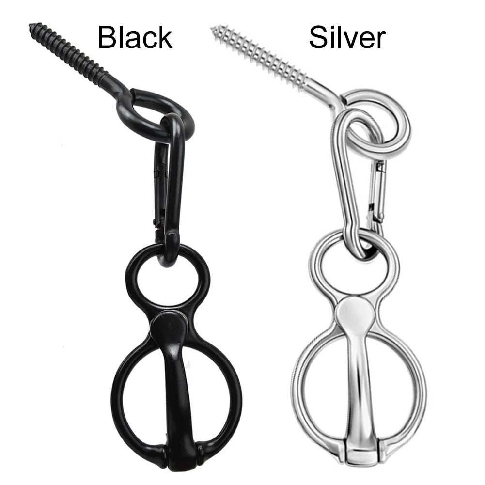 1 Set Heavy-Duty Horse Tie Ring Stainless Steel Horse Accessories Prevent Horses From Pulling Back