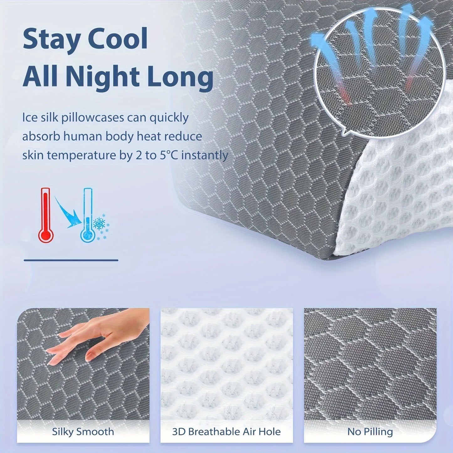 Cervical Memory Foam Pillow Pillows For Neck Shoulder Pain Ergonomic Orthopedic Sleeping Contoured Support Pillow Side Sleepers