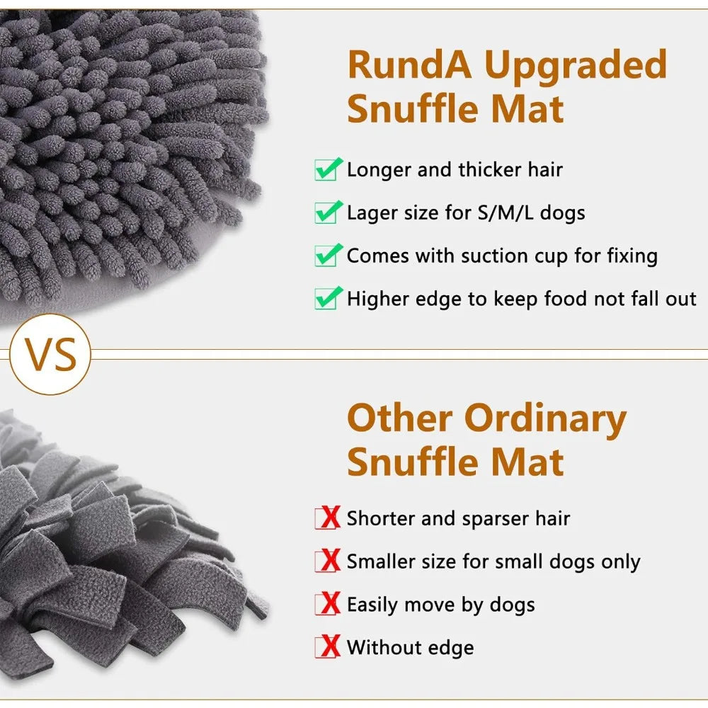 Snuffle Mat for Dogs, 20'' x 28'' Dog Sniffing Interactive Feeding Game Boredom, Puzzle Toys Encourages Natural Foraging Skills