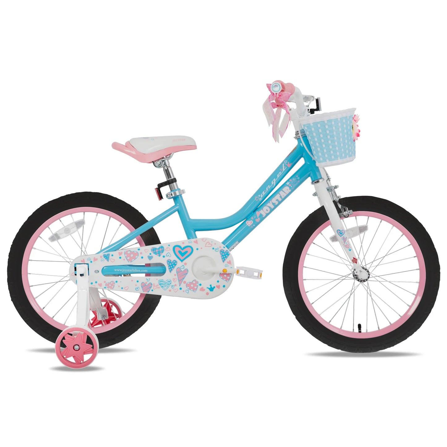 JOYSTAR Bike for 2-13 Years Kids, 12-20 Inch Kids Bike with Training Wheels & Basket, 20 24 Inch Girls Bicycle with Kickstand