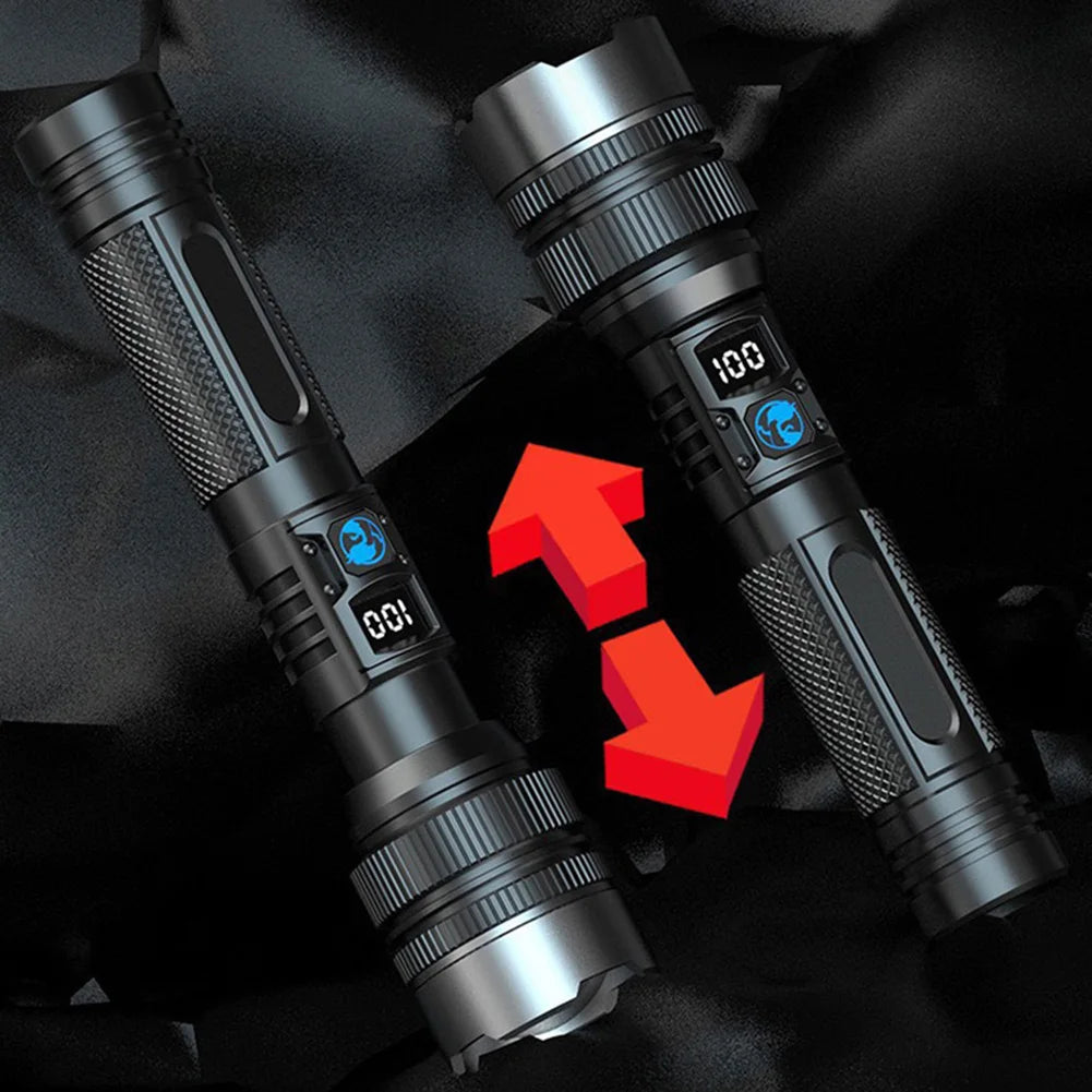 LED Rechargeable Flashlight 500 Lumens Flash Light Torch for Camping Hiking Outdoor Home Emergency