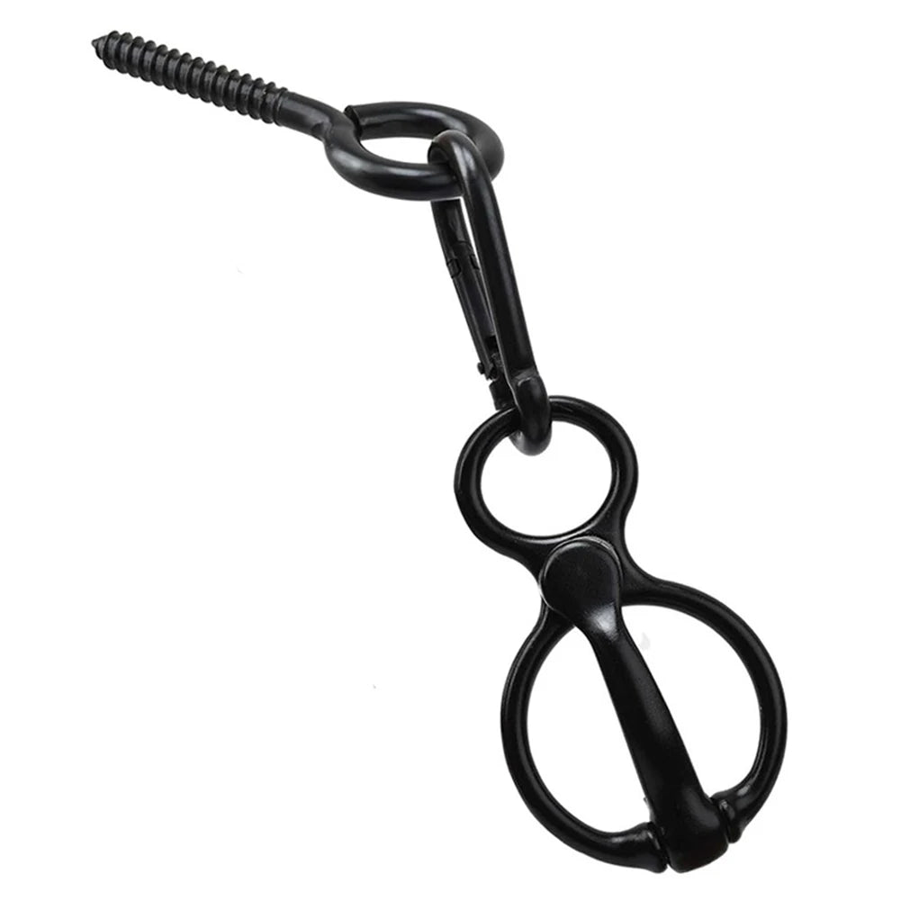 1 Set Heavy-Duty Horse Tie Ring Stainless Steel Horse Training Equipment Prevent Horses From Pulling Back