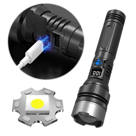 LED Rechargeable Flashlight 500 Lumens Flash Light Torch for Camping Hiking Outdoor Home Emergency