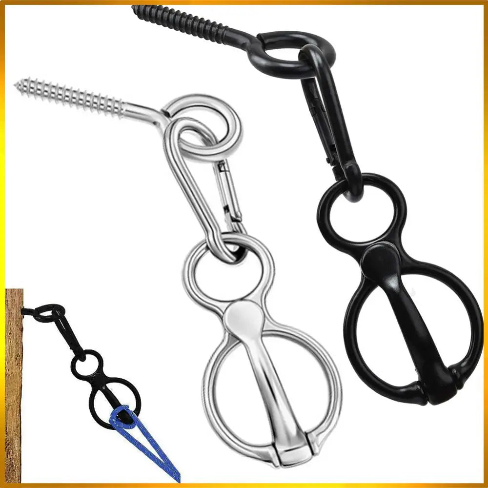 1 Set Heavy-Duty Horse Tie Ring Stainless Steel Horse Accessories Prevent Horses From Pulling Back