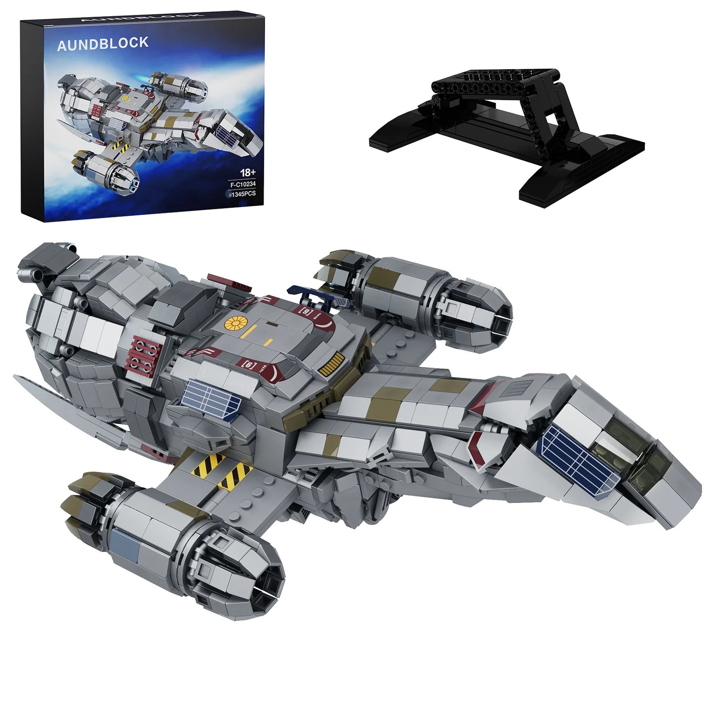 High-Tech Spaceship Building Blocks Set Firefly Transport Spacecraft Airship Collectible Creative Bricks Toy Gift for Kids Adult