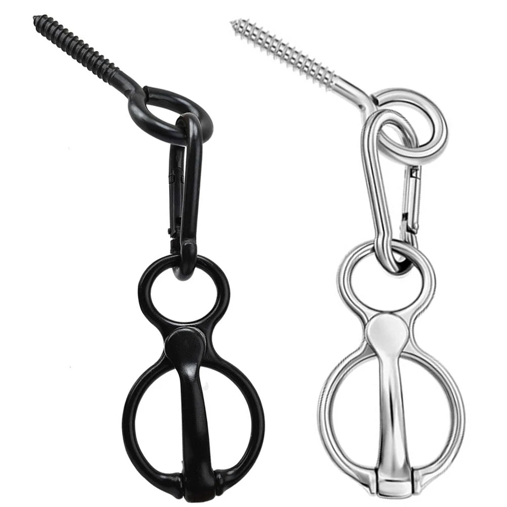 1 Set Heavy-Duty Horse Tie Ring Stainless Steel Horse Accessories Prevent Horses From Pulling Back