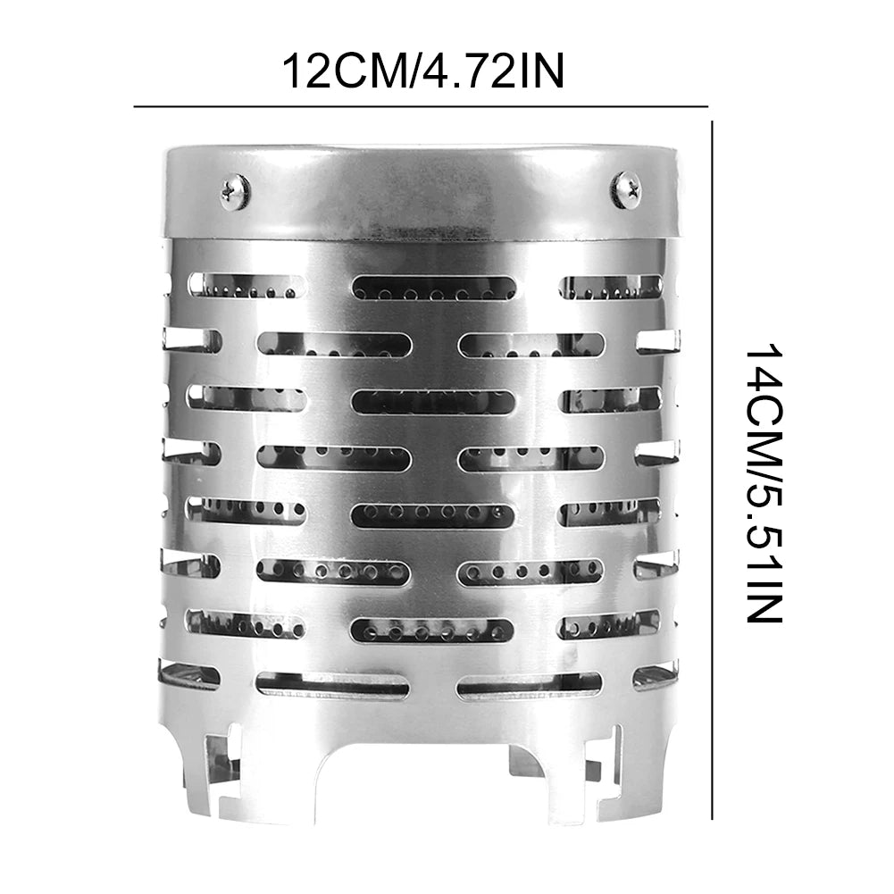 Mini Gas Heater Stove Wear-resistant Outdoor Camping Portable Steel Warmer Heating Cover Equipment