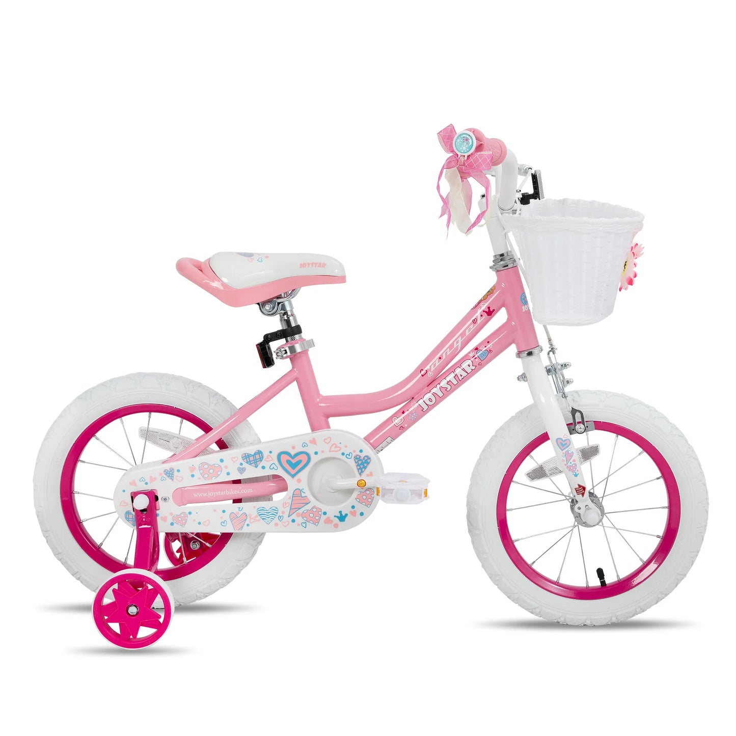 JOYSTAR Bike for 2-13 Years Kids, 12-20 Inch Kids Bike with Training Wheels & Basket, 20 24 Inch Girls Bicycle with Kickstand